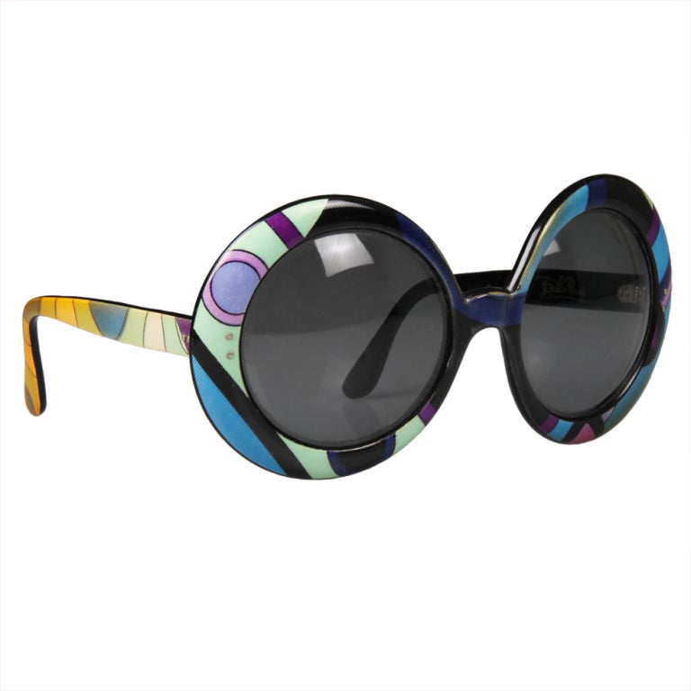 Iconic Mod Round Pucci  Sunglasses