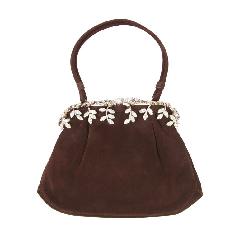 Red Suede Love Evening Bag main image 0