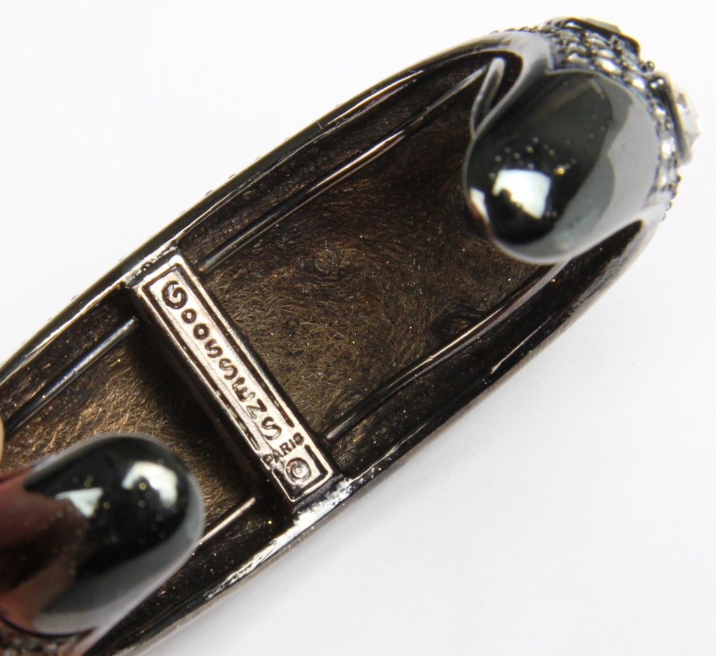 Robert Goosens Vintage Rhinestone Cuff Bracelet 3