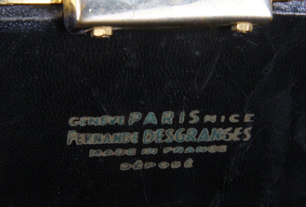 Vintage Surrealist Fernande Desgrandes Handbag with Pocket Watch 3