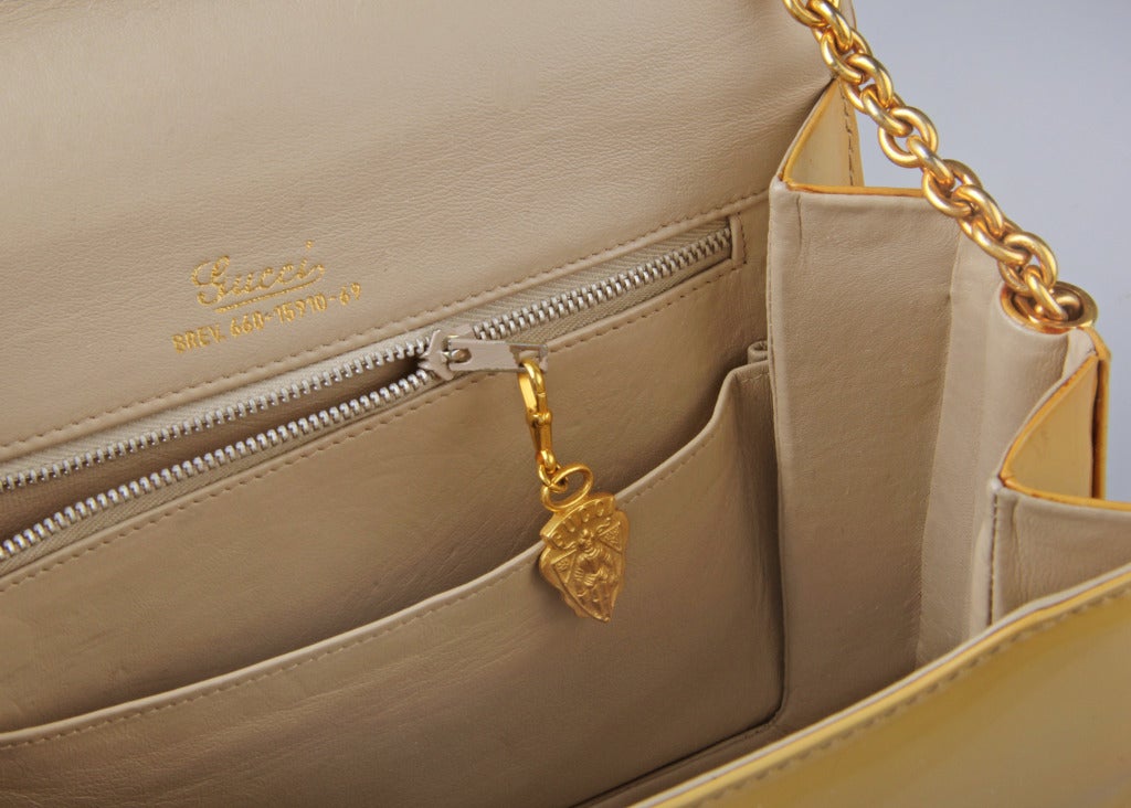 Custom Gucci Patent Leather Handbag / Clutch with Tigers Eye 3