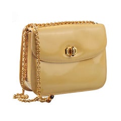 Custom Gucci Patent Leather Handbag / Clutch with Tigers Eye