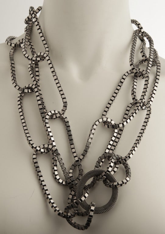 Women's Lanvin Box Link Necklace