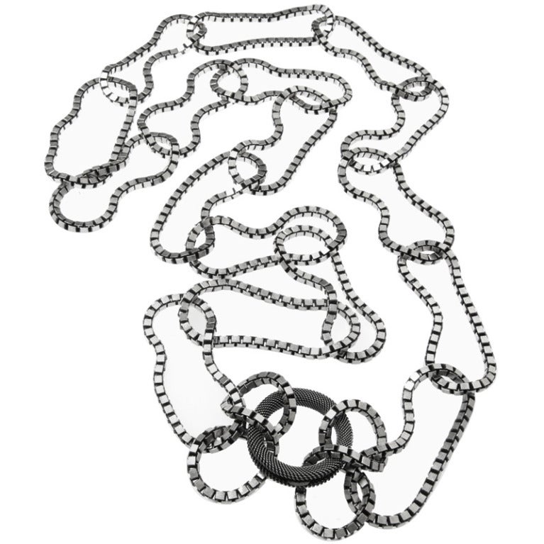 Lanvin Box Link Necklace