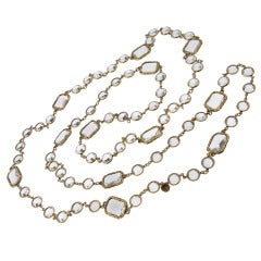 Vintage CHANEL Long Chiclet Sautoir Necklace