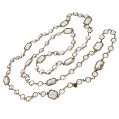 CHANEL Long Chiclet Sautoir Necklace