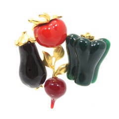 Karl Lagerfeld Mixed Vegetable Pin