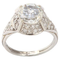 Old European Table-cut Diamond Ring