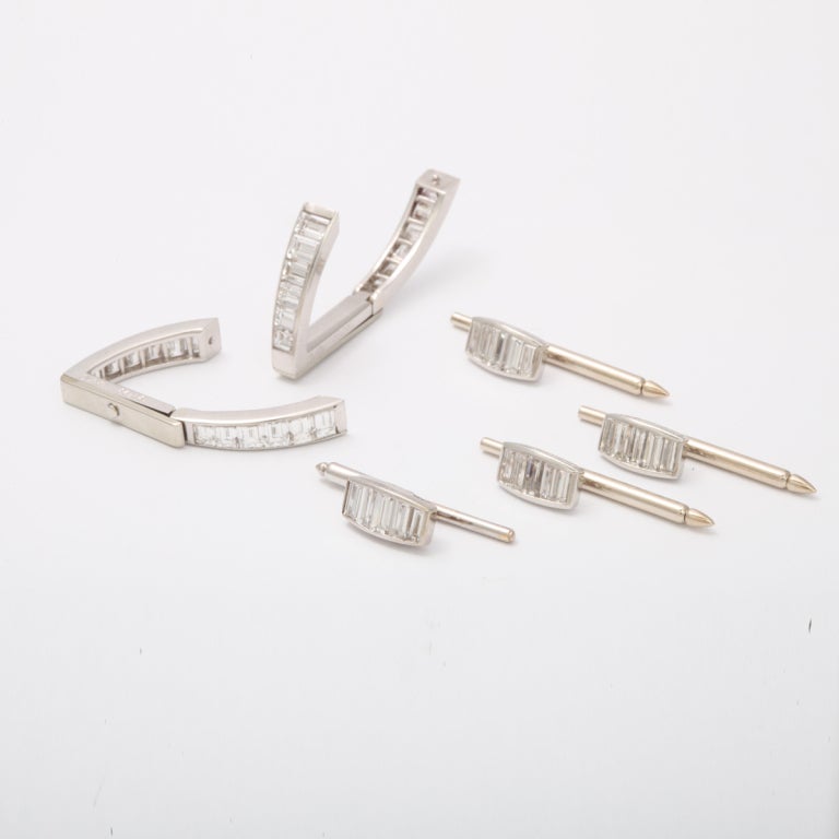 CARTIER  Diamond Platinum Dress Set