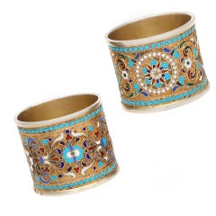 Vintage Old Russian Style Napkin Rings