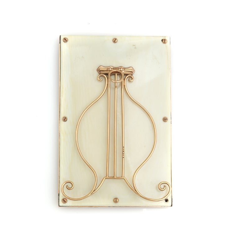 Victorian FABERGÉ Exquisite Yellow Enamel on Gold Frame