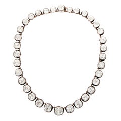 Antique Napoleon III Era Rock Crystal Necklace