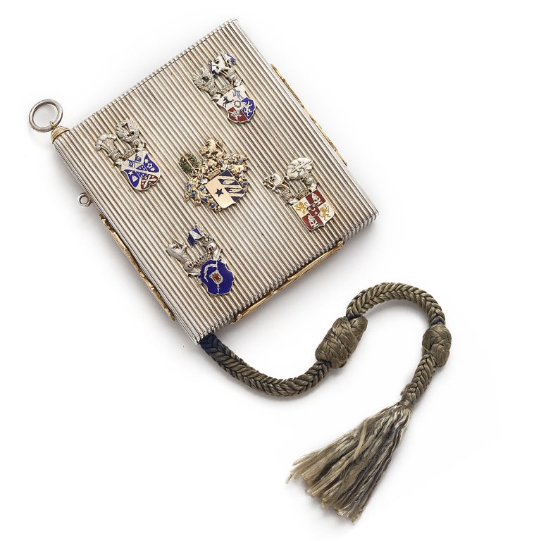 Antique Russian Silver Cigarette Case with Match Holder/Striker