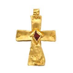 Early Christian Gold Pendant Cross