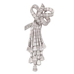 VAN CLEEF & ARPELS  Diamond "Waterfall" Brooch