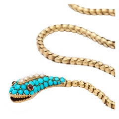 Antique Victorian Snake Necklace