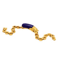 Victorian Gold and Lapis Lazuli Bracelet