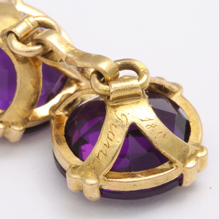 Antique Sulka Amethyst Cufflinks