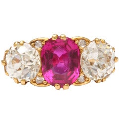Victorian Ruby Diamond Ring