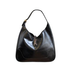 HERMES black box leather 'trim bag - 32 cm