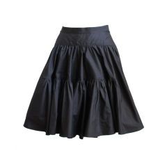 unworn AZZEDINE ALAIA black tiered skirt