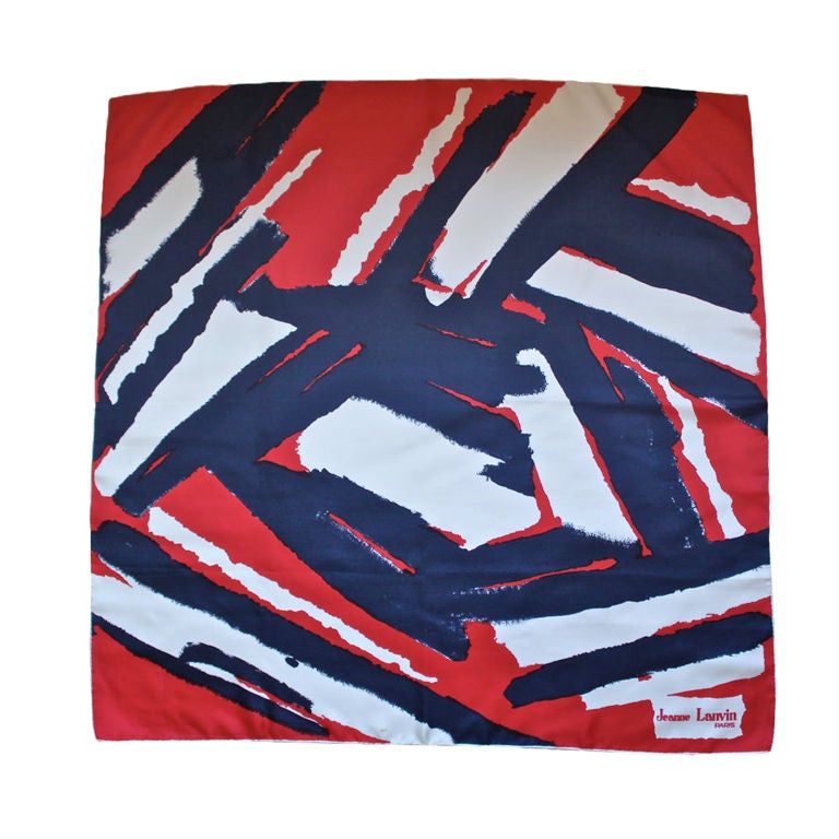 JEANNE LANVIN silk scarf