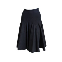 unworn AZZEDINE ALAIA black full knit skirt