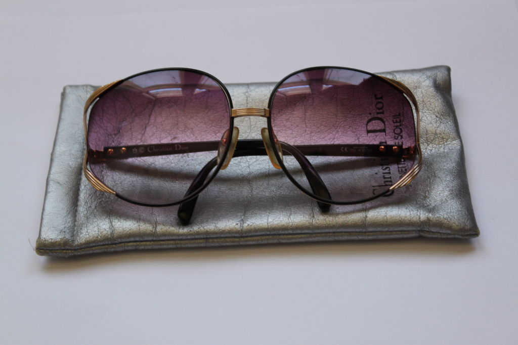 Women's rare CHRISTIAN DIOR sunglasses with purple gradient lenses