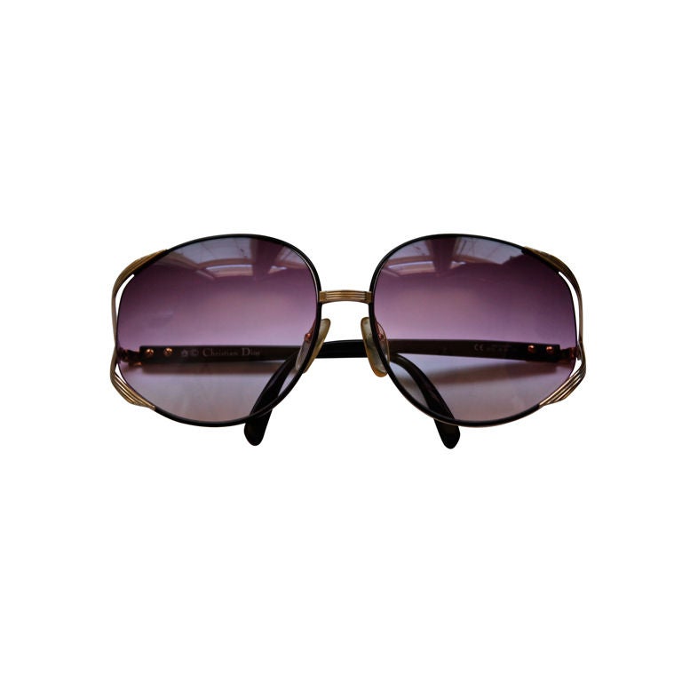 rare CHRISTIAN DIOR sunglasses with purple gradient lenses
