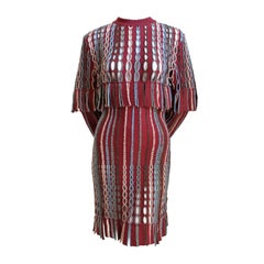 very rare 1991 AZZEDINE ALAIA fringed dress