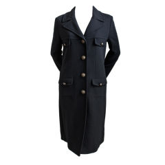 **SALE** MOSCHINO Cheap & Chic black wool military coat WAS $550 NOW $225 3