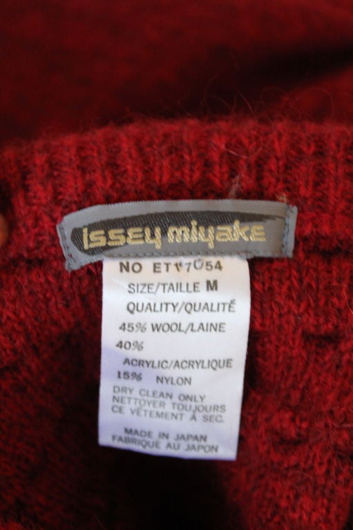 Women's early 1980's ISSEY MIYAKE 'wrapped' wool sweater