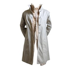 Vintage 1980's CHLOE coat with rabbit fur gilet
