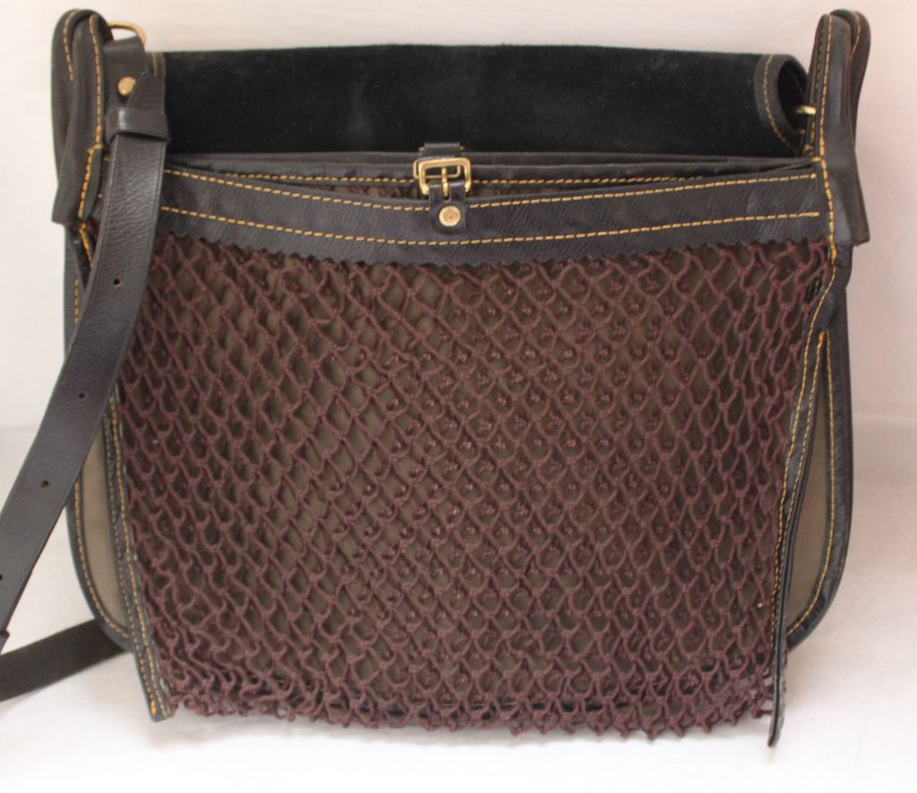 1980's COMME DES GARCONS black saddle bag