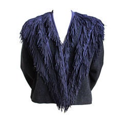 Vintage *SALE* very early 1980's ISSEY MIYAKE fringed jacket WAS $275 NOW $135