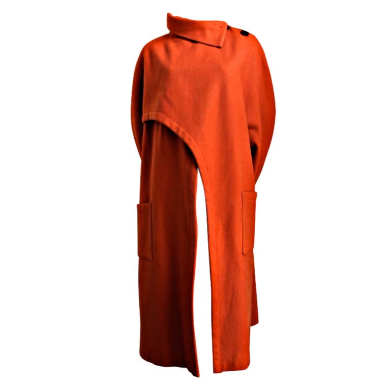 YOHJI YAMAMOTO cutaway wool coat