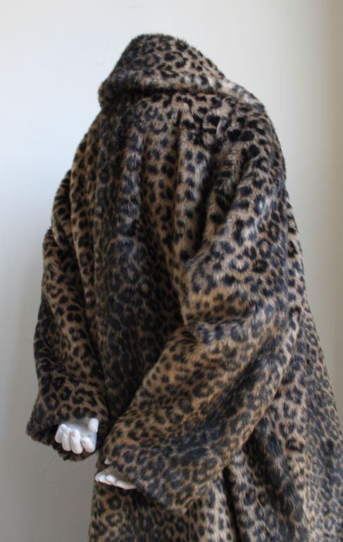 Women's very rare 1980's AZZEDINE ALAIA leopard coat