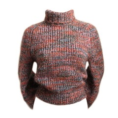 unworn DRIES VAN NOTEN mohair sweater with bishop sleeves