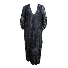 unworn DRIES VAN NOTEN silk heavily beaded & sequined gown