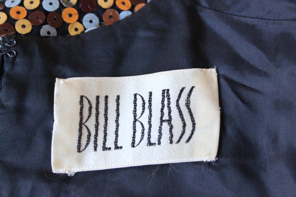 Women's 1960's BILL BLASS floor length sequined gown