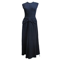 JUNYA WATANABE black wool tattered Victorian dress - 2003