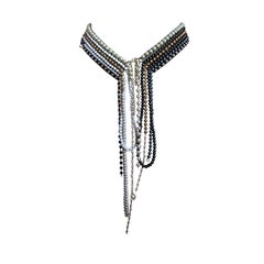 MARTIN MARGIELA artisanal line 0 'March' pearl beaded belt