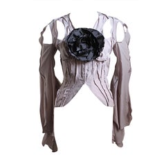 TOM FORD for YVES SAINT LAURENT silk jacket with rose - 2003