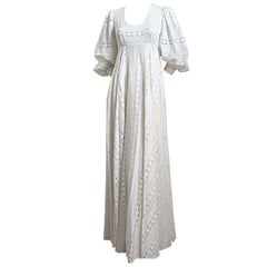 THEA PORTER COUTURE ivory lace gown