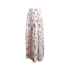 Vintage OSSIE CLARK for QUORUM / CELIA BIRTWELL floral moss crepe skirt