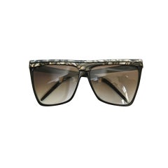 Retro 1980's LAURA BIAGOTTI sunglasses with abaolone trim