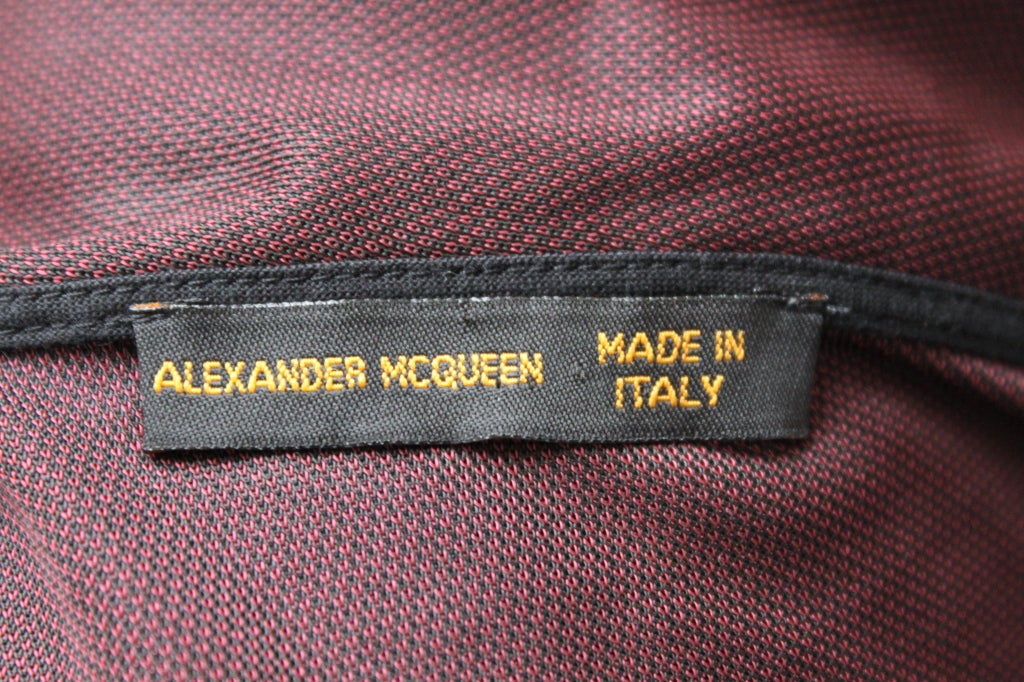 very rare ALEXANDER MCQUEEN draped jersey dress - 1996 1