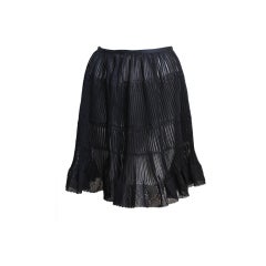 AZZEDINE ALAIA black lace skirt