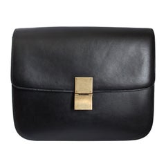 new CELINE large classic box leather bag with convertible strap