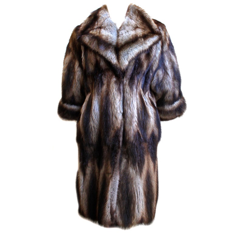 very rare FENDI by Karl Lagerfeld fitch fur coat